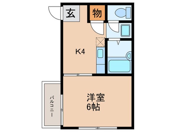 大穂ハイツの物件間取画像